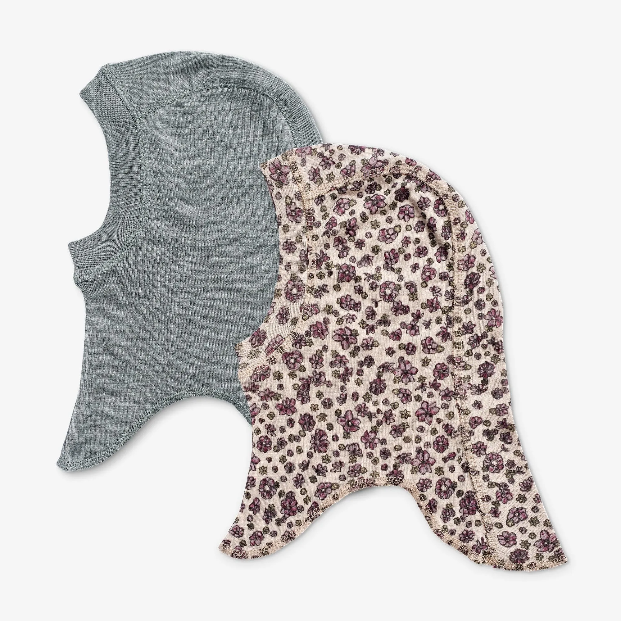 2 Wool Balaclava Felix - autumn flowers