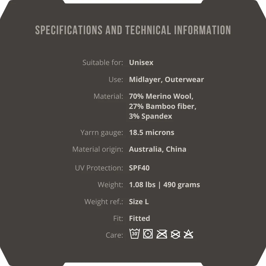 3ML Hunting Hoodie - Warmest Merino Wool Mid Layer | Synertech™