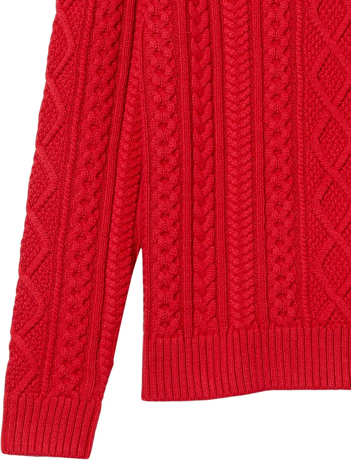 Amazon Essentials Men's Long-Sleeve 100% Cotton Fisherman Cable Crewneck Sweater
