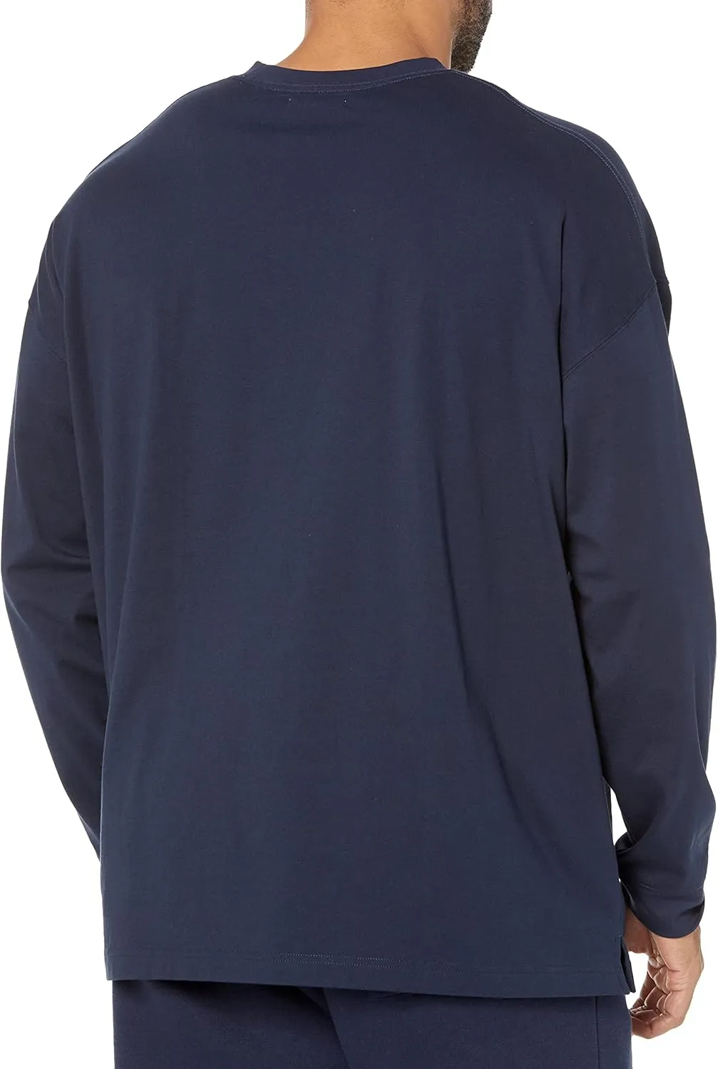 Amazon Essentials Men's Long-Sleeve T-Shirt Oversized-Fit Organic Cotton