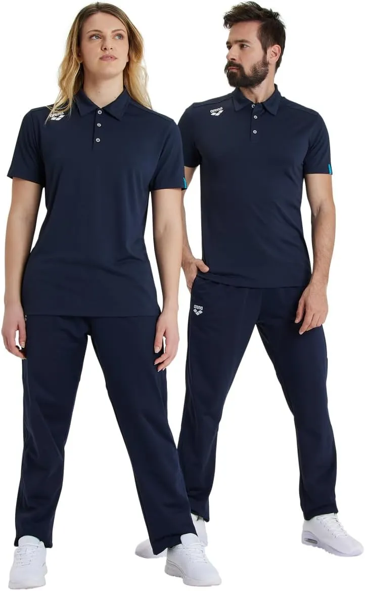 ARENA Unisex Team Solid Polo Shirt Short Sleeve Quick Dry Active Tee Regular Fit Athletic Top Gym Exercise Training