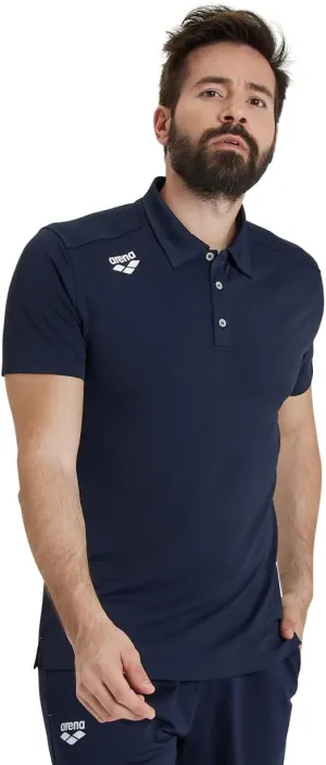 ARENA Unisex Team Solid Polo Shirt Short Sleeve Quick Dry Active Tee Regular Fit Athletic Top Gym Exercise Training