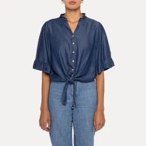 Astrid  Daytrip Tie Top  Dark Wash