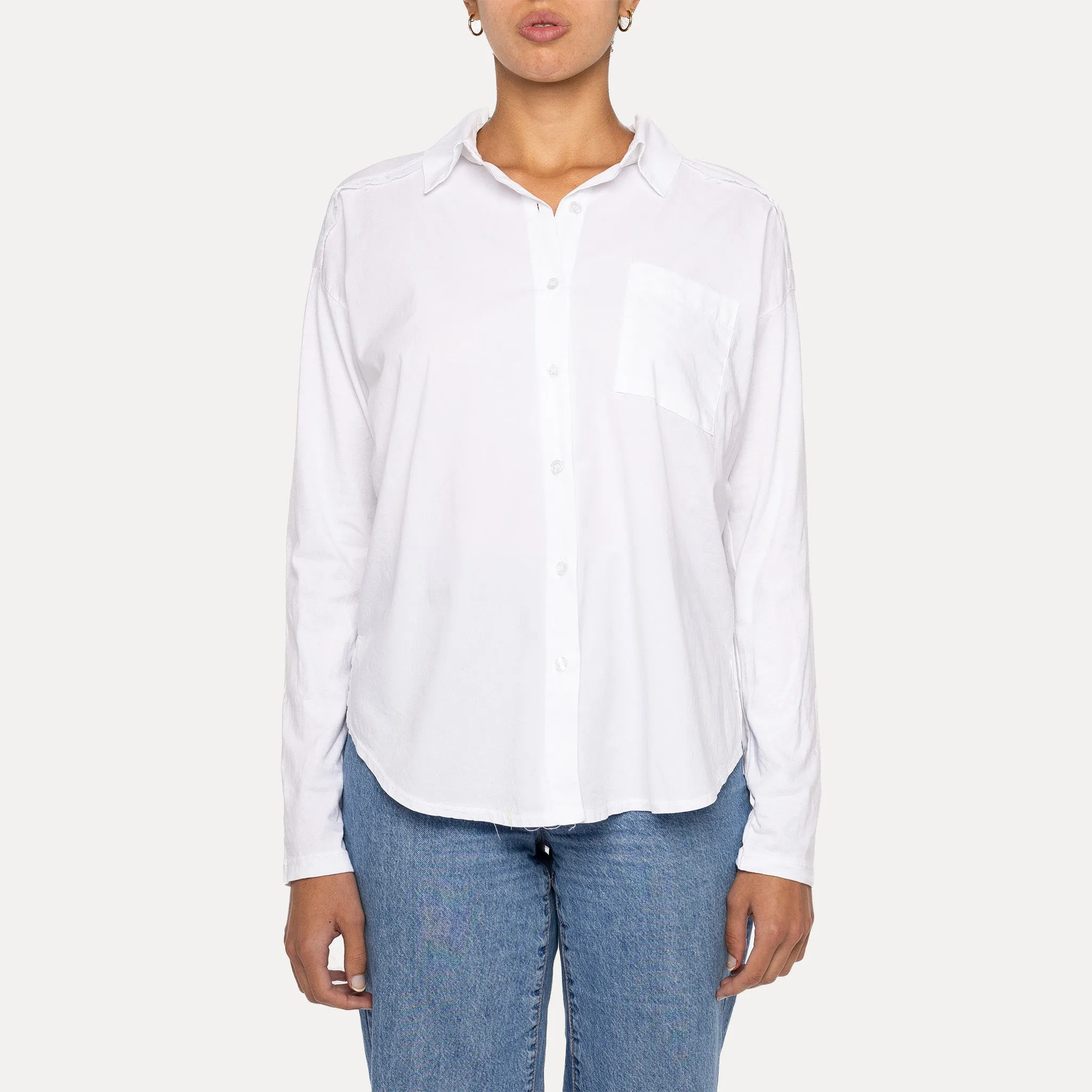 Astrid  Glamping Tie Front  White