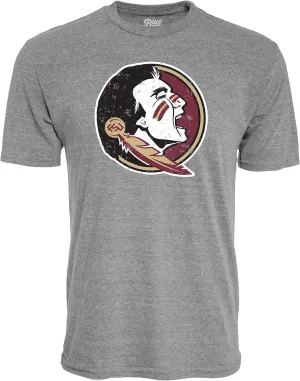 Blue 84 Men's NCAA Officially Licensed Tri-Blend T-Shirt Vintage Icon Team Color