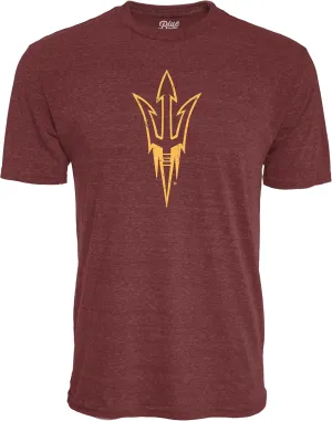 Blue 84 Men's NCAA Officially Licensed Tri-Blend T-Shirt Vintage Icon Team Color