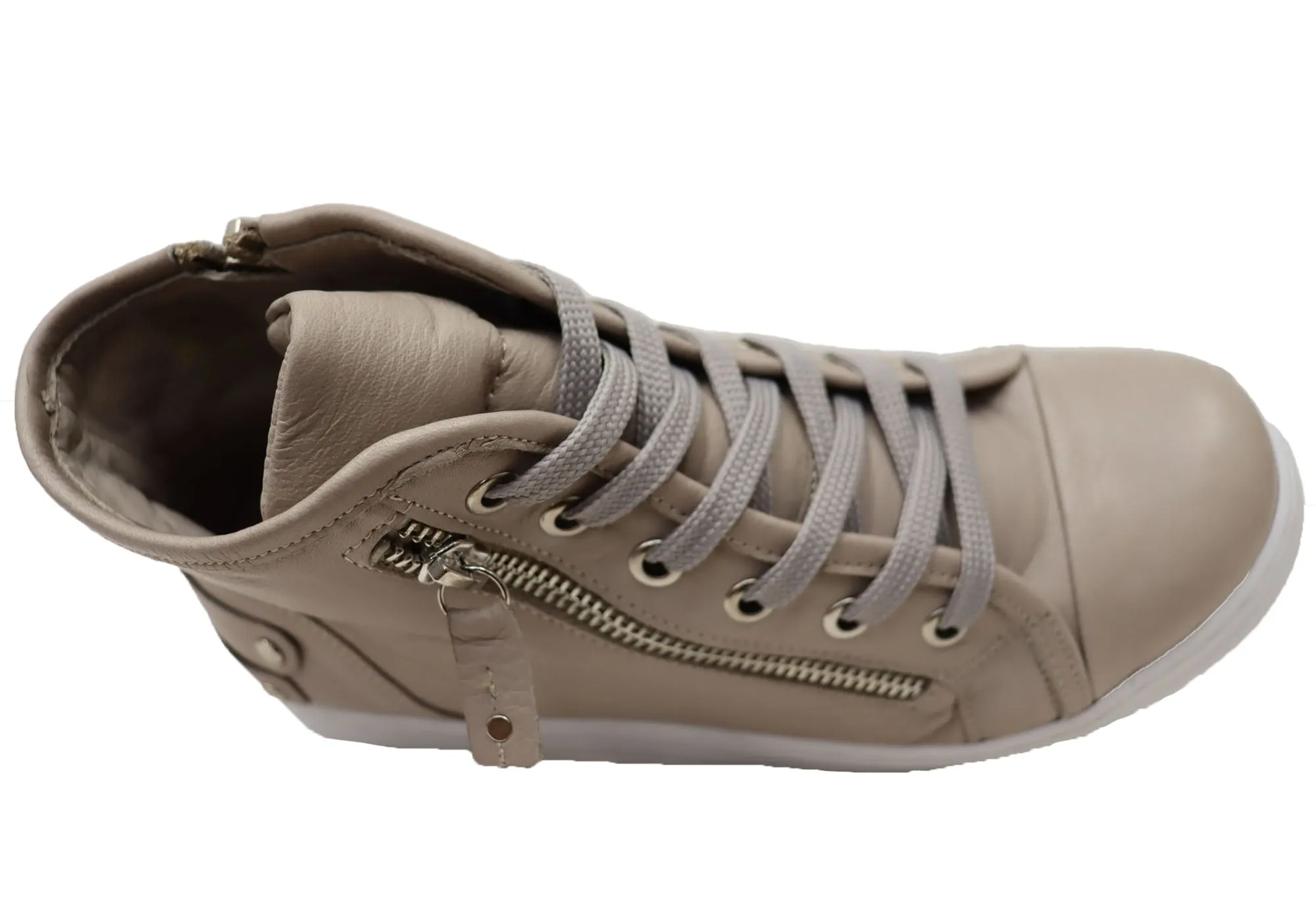 Cabello Comfort EG15 Womens European Comfortable Leather Ankle Boots