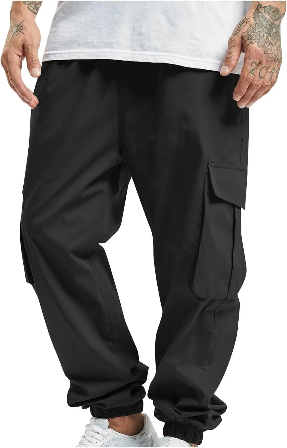 Cargo Pants for Men Slim Fit Mens Hiking Pants Casual Lightweight Joggers Work Pants Multi-Pocket Military Pants