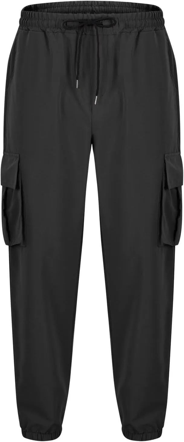Cargo Pants for Men Slim Fit Mens Hiking Pants Casual Lightweight Joggers Work Pants Multi-Pocket Military Pants