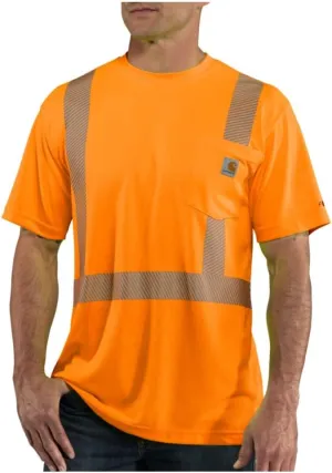 Carhartt Men's High Visibility Force Short Sleeve Class 2 Tee,Brite Orange,XX-Large