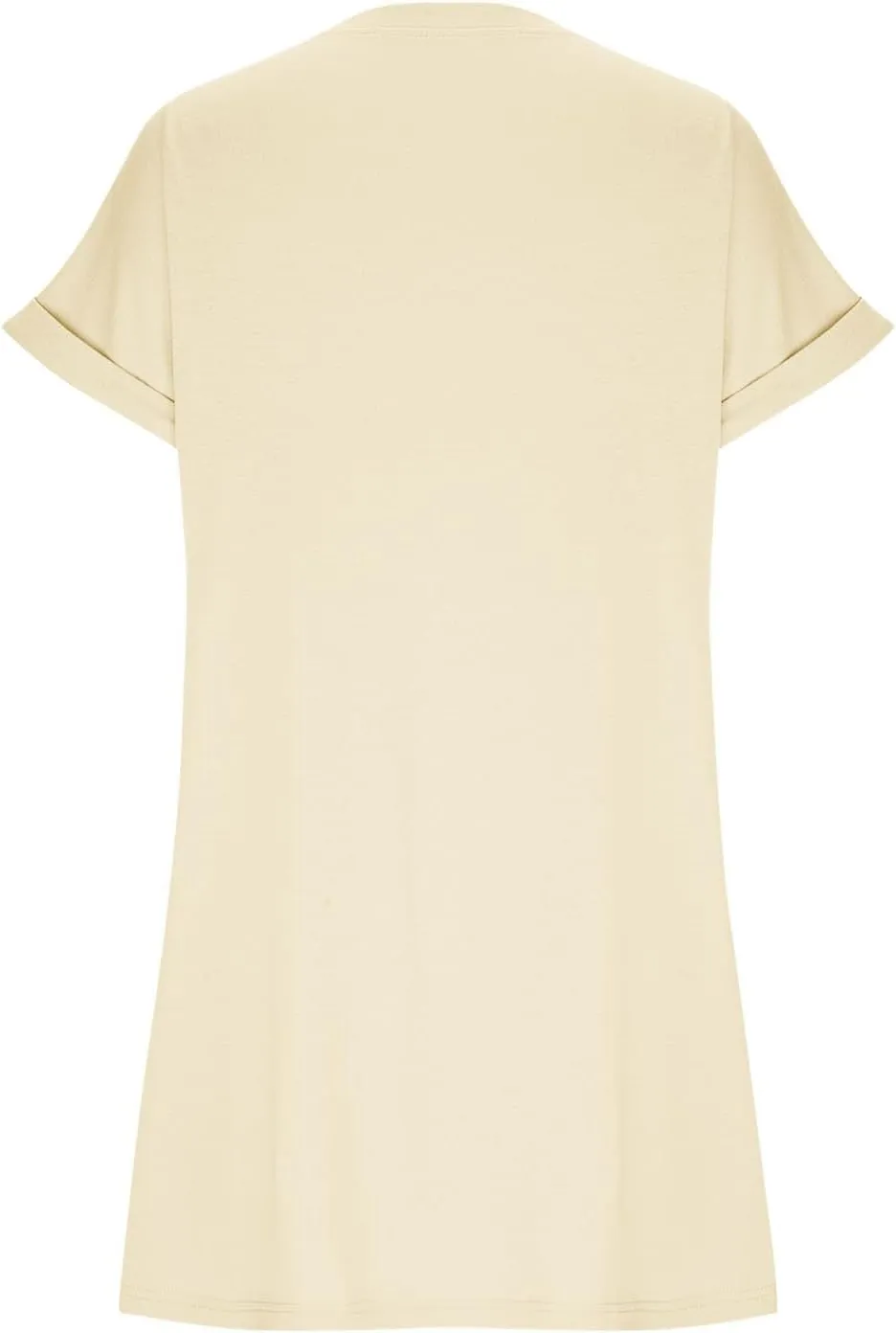Casual Short Sleeve Tee Dress for Women, Solid Round Neck Mini Dresses Comfy Regular Fit Summer Swing Hem Cute Dress