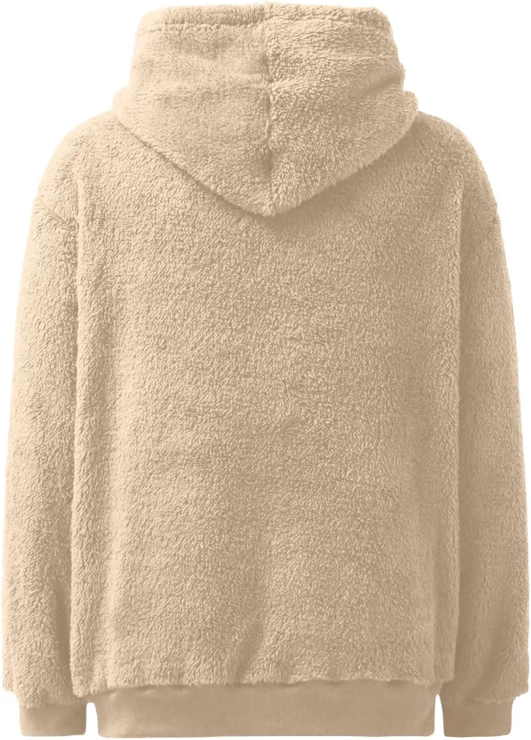Cdiecer Fluffy Fleece Hoodies Womens Zip Up Sweatshirt Warm Hooded Jacket Oversized Sherpa Coat Outwear with Pockets