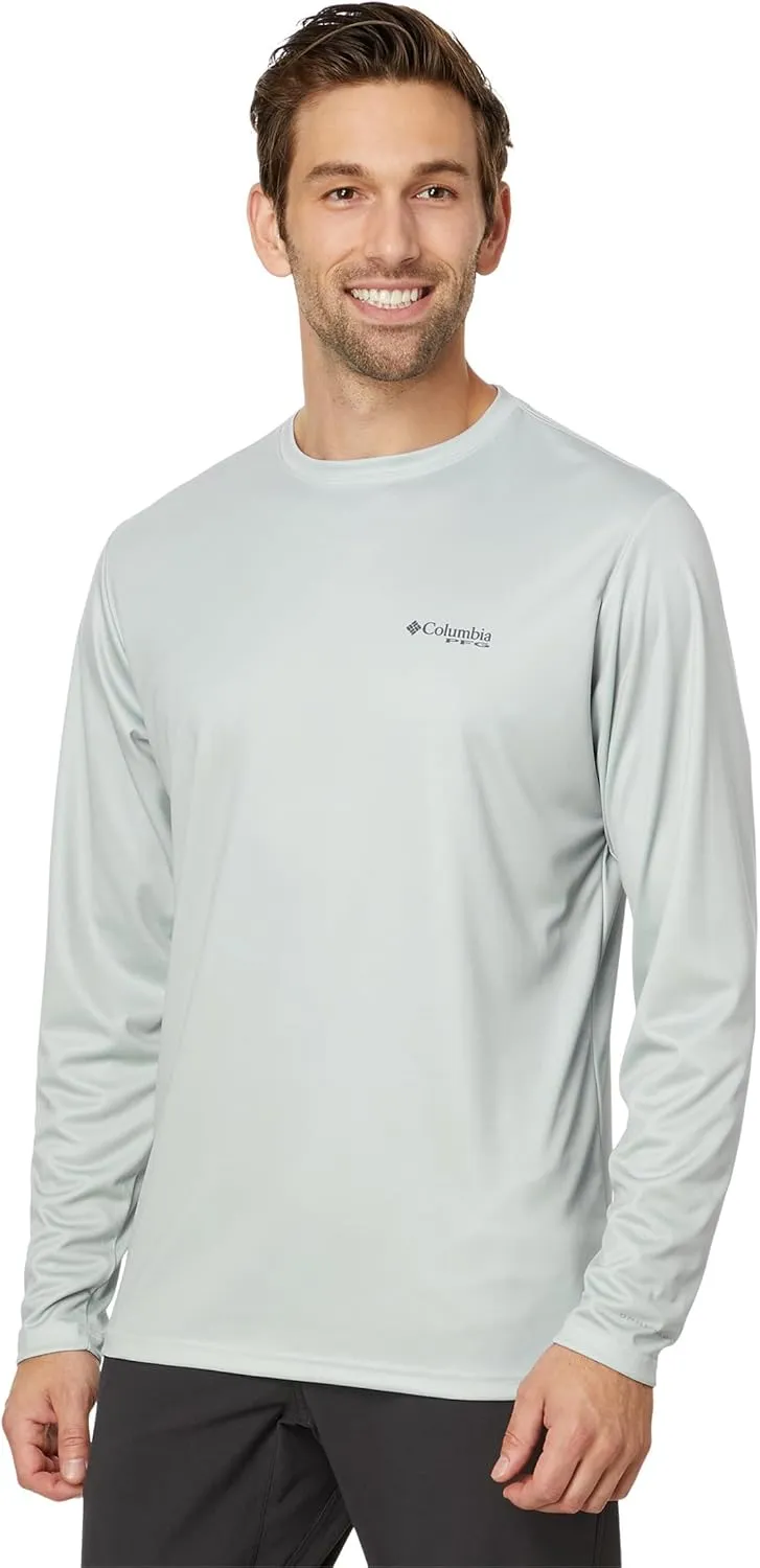 Columbia Men's PFG Terminal Tackle Fish Flag Long Sleeve Fishing Shirt