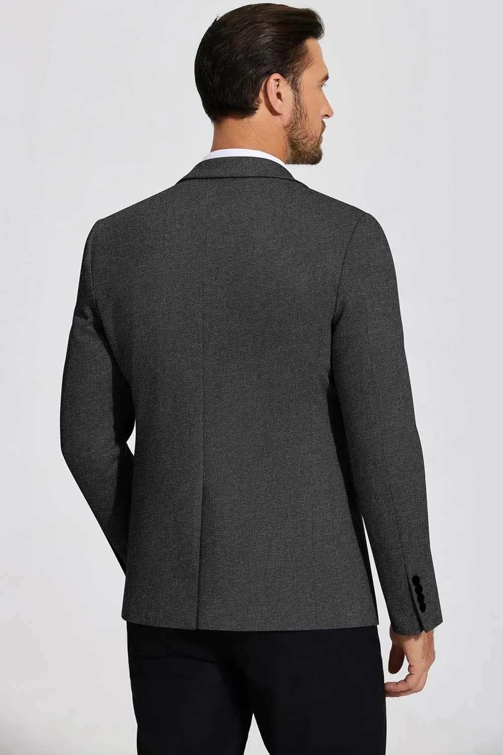 COOFANDY Mens Casual Blazer Knit Sport Coat Lightweight Two Button Suit Jacket