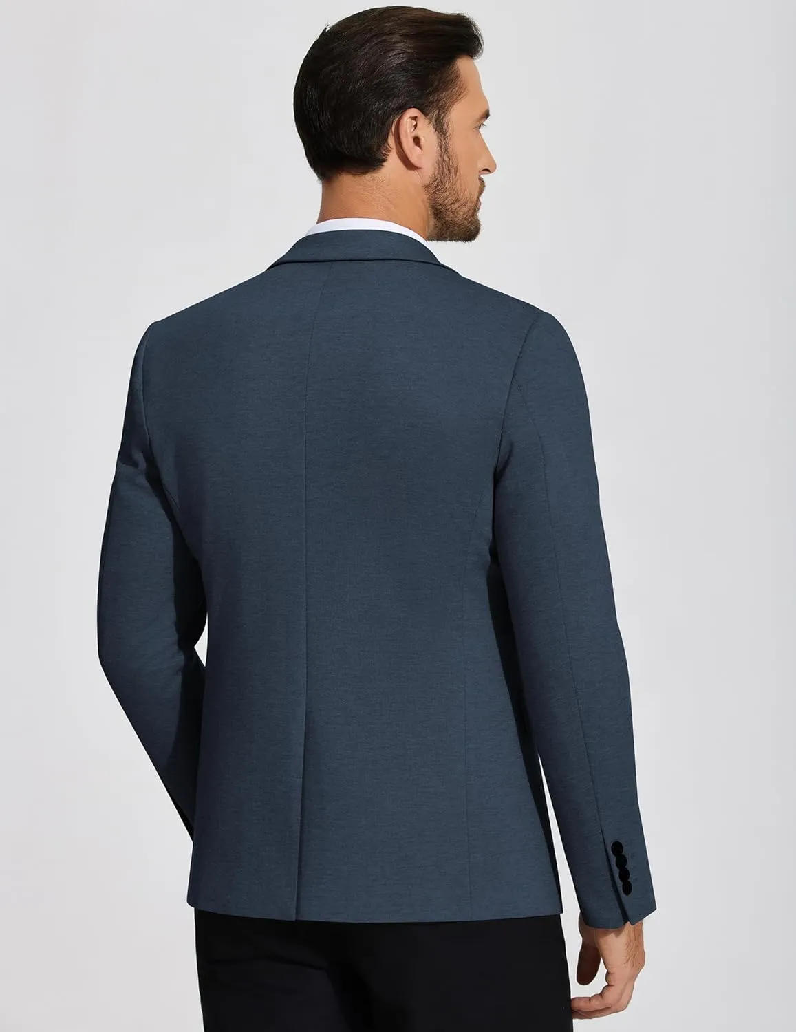 COOFANDY Mens Casual Blazer Knit Sport Coat Lightweight Two Button Suit Jacket