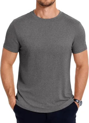 COOFANDY Men's Short Sleeve T-Shirts Crew Neck Casual Summer T Shirts 1-3 Pack Basic Tee Shirt