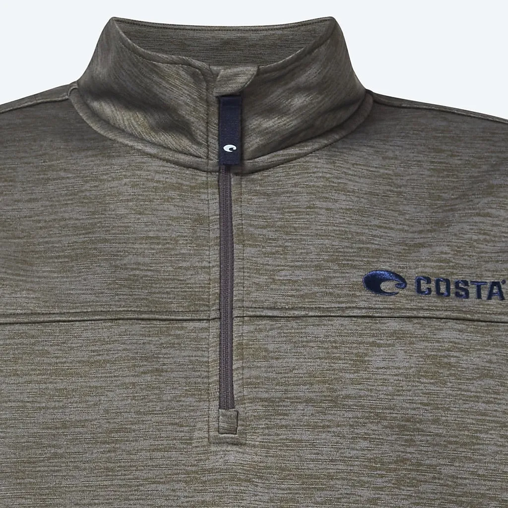 Costa Harbor Quarter Zip Black Hthr