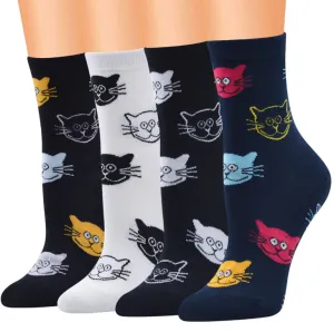 Cute Cat Cotton Soft Breathable Socks