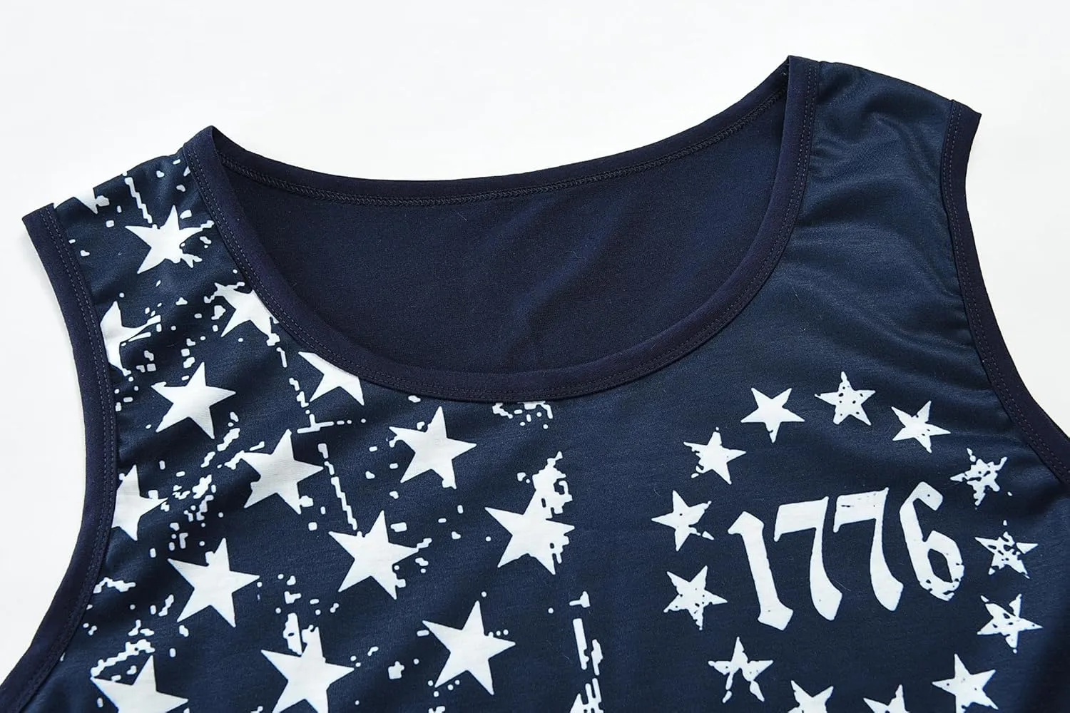 DDSOL Men 4th of July Tank Top American Flag USA Shirt Sleeveless Fourth Memorial Independence Day Patriotic Tee Clothes