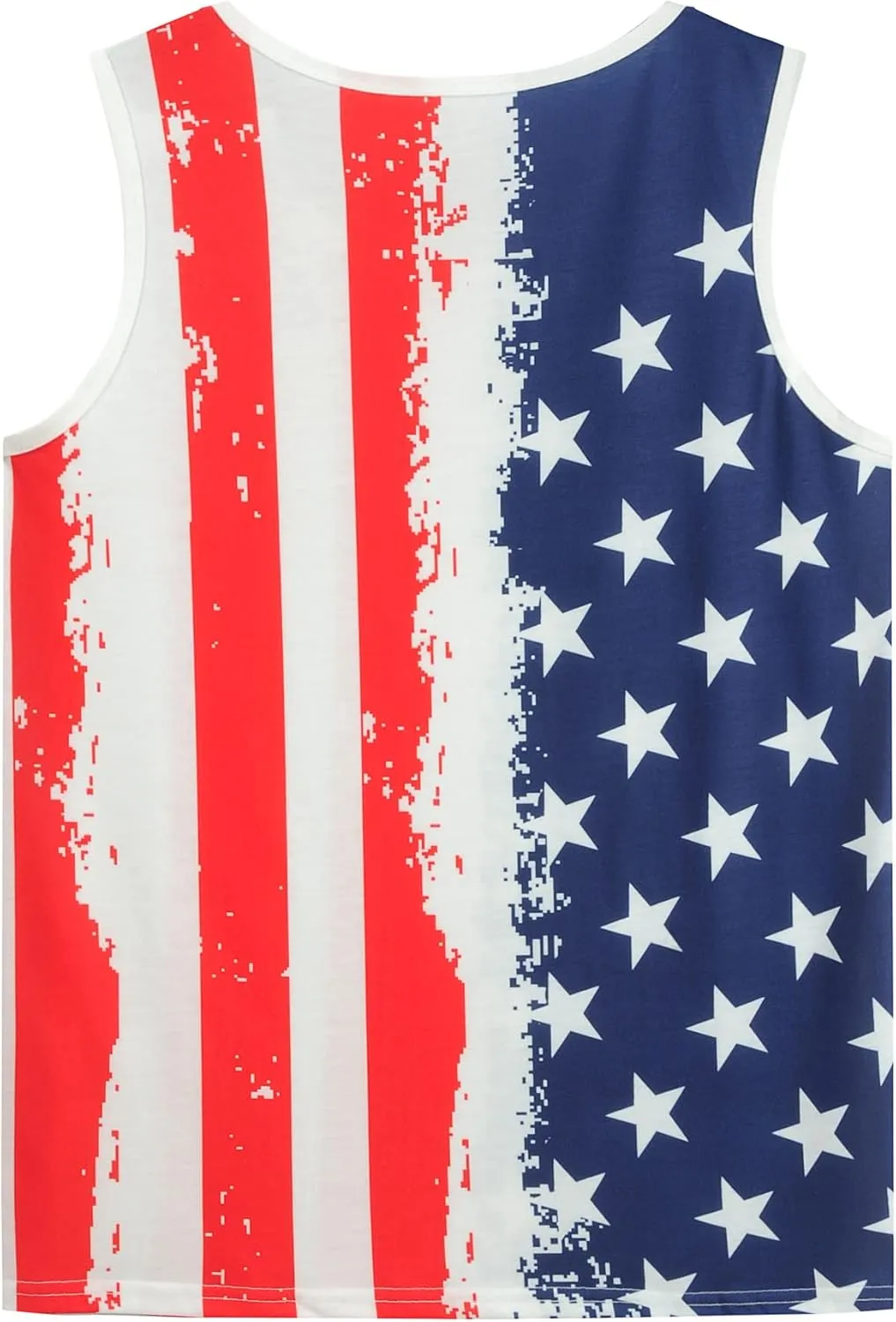 DDSOL Men 4th of July Tank Top American Flag USA Shirt Sleeveless Fourth Memorial Independence Day Patriotic Tee Clothes