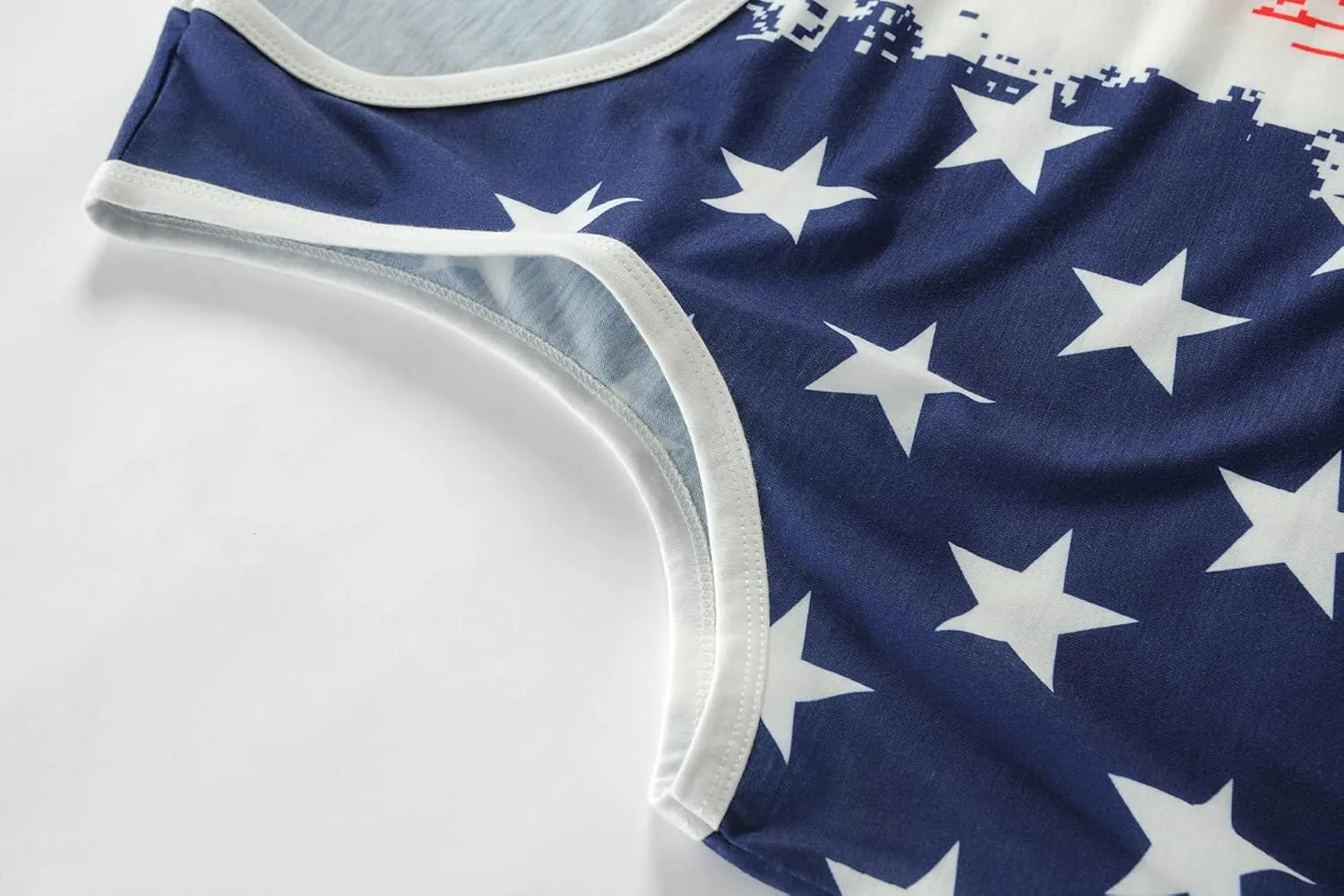 DDSOL Men 4th of July Tank Top American Flag USA Shirt Sleeveless Fourth Memorial Independence Day Patriotic Tee Clothes