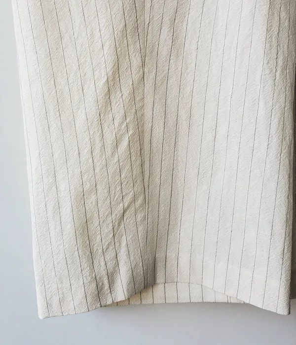 FUMIKA_UCHIDA/STRIPES SUSPENDER SIDE FRONT OVER SLACKS(IVORY)