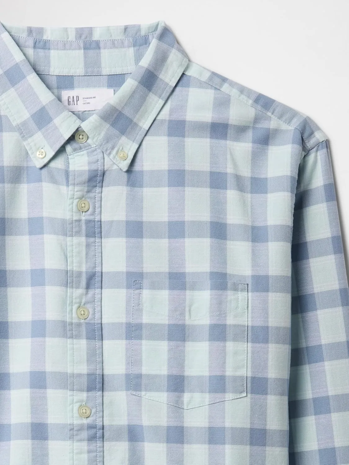 GAP Men's Long Sleeve Oxford Button Down Shirt