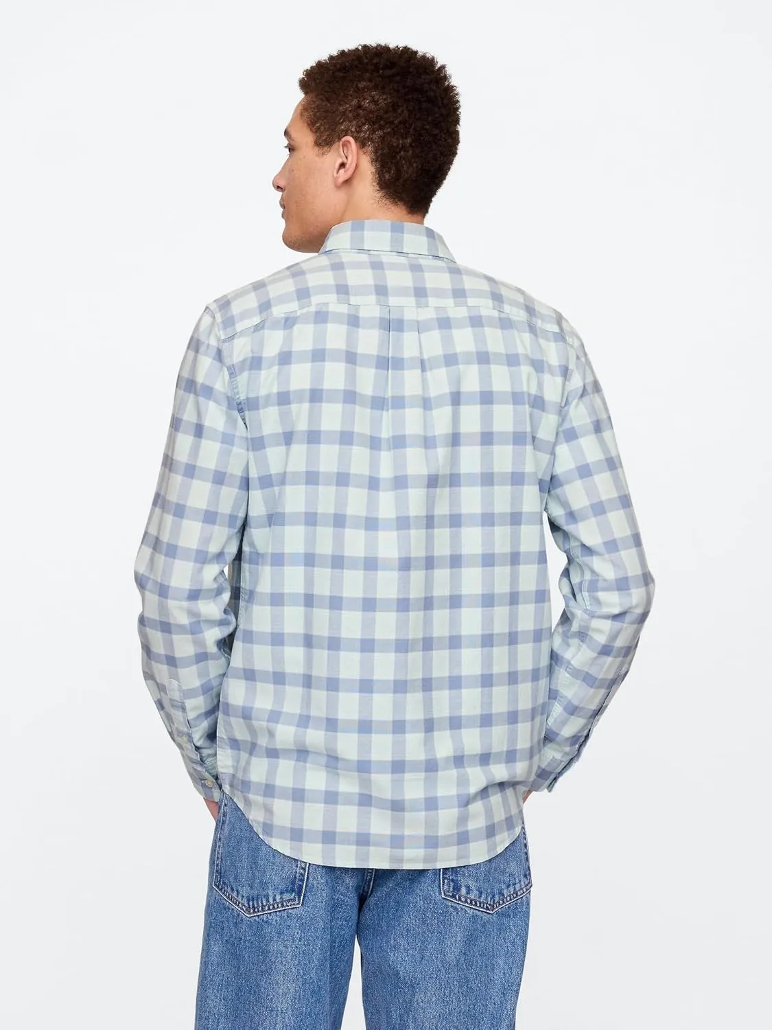 GAP Men's Long Sleeve Oxford Button Down Shirt