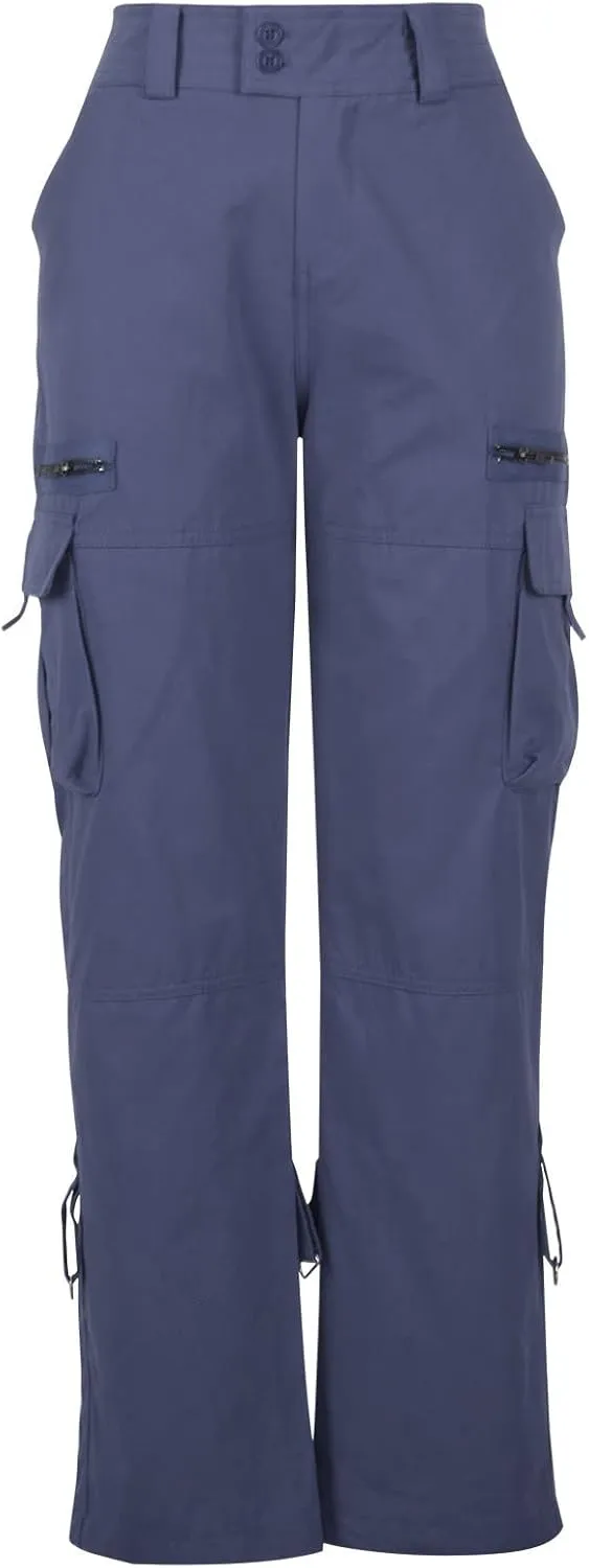 Gcvizuso Womens Cargo Joggers Pants Quick Dry Workout Pants Casual Hiking Trousers Elastic Waist Zipper Pocket Leggings