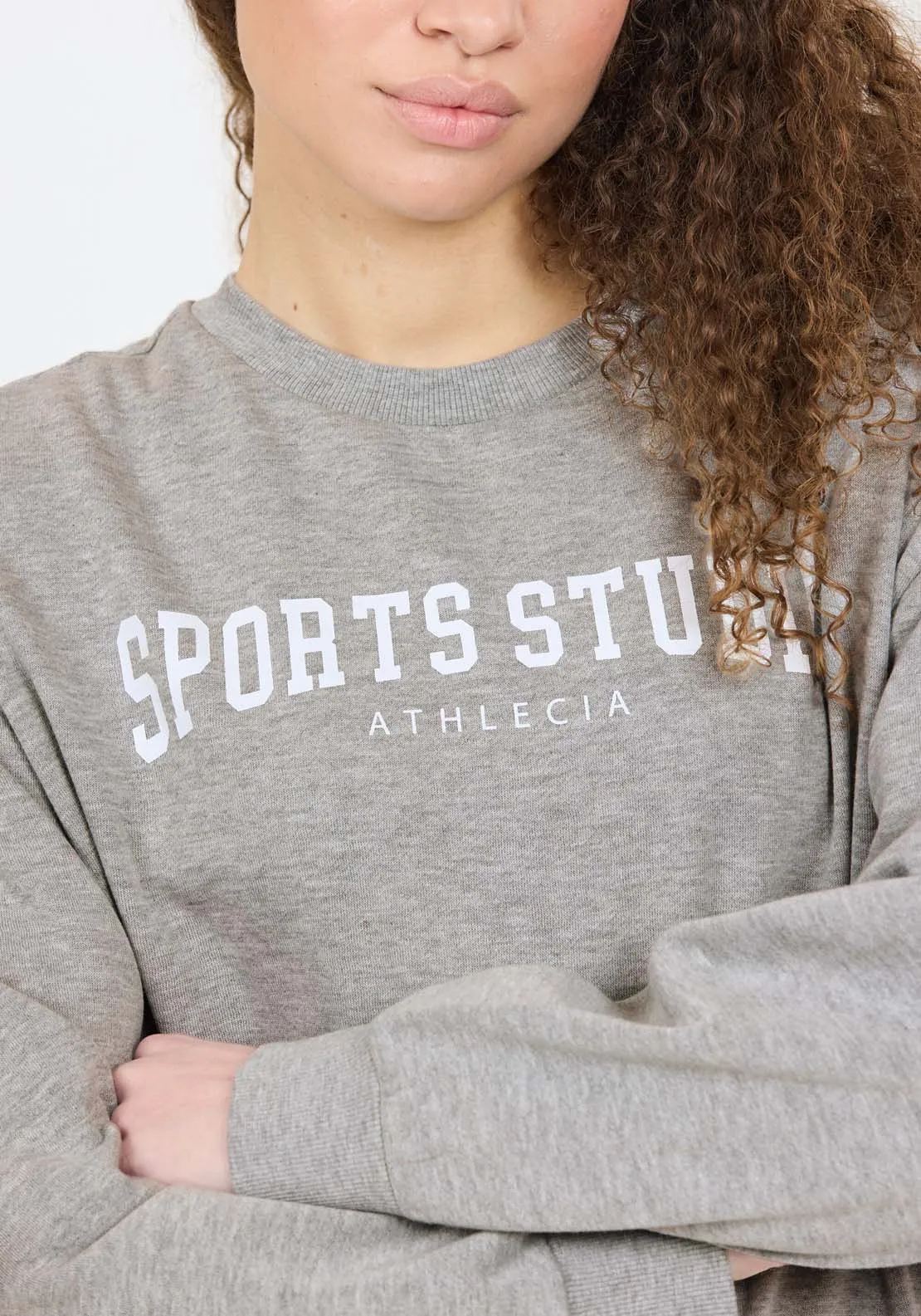 Giannis Sweatshirt With Crew Neck - Light Grey Melange