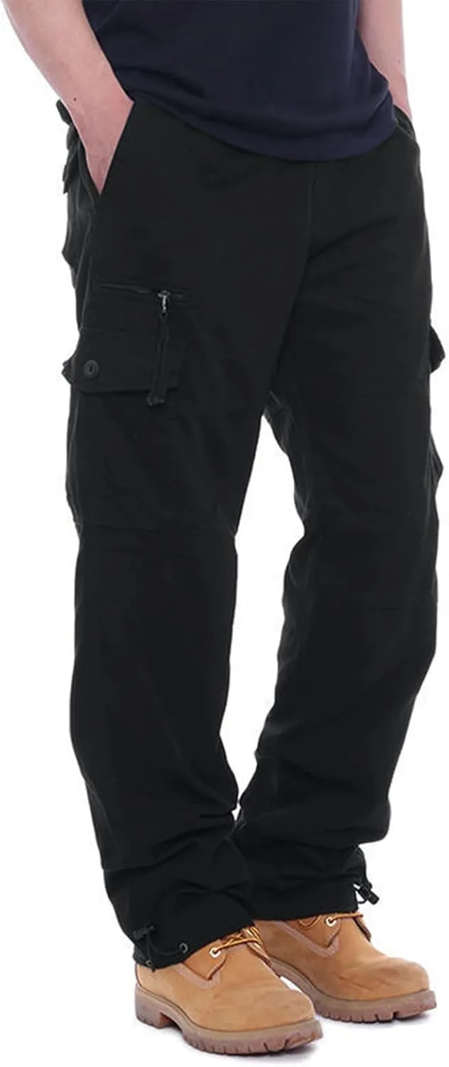GOFULY Cargo Pants for Men Ripstop Stretch Baggy Sweatpants with Pockets Slim Fit Pants Big and Tall Pants Workout Joggers