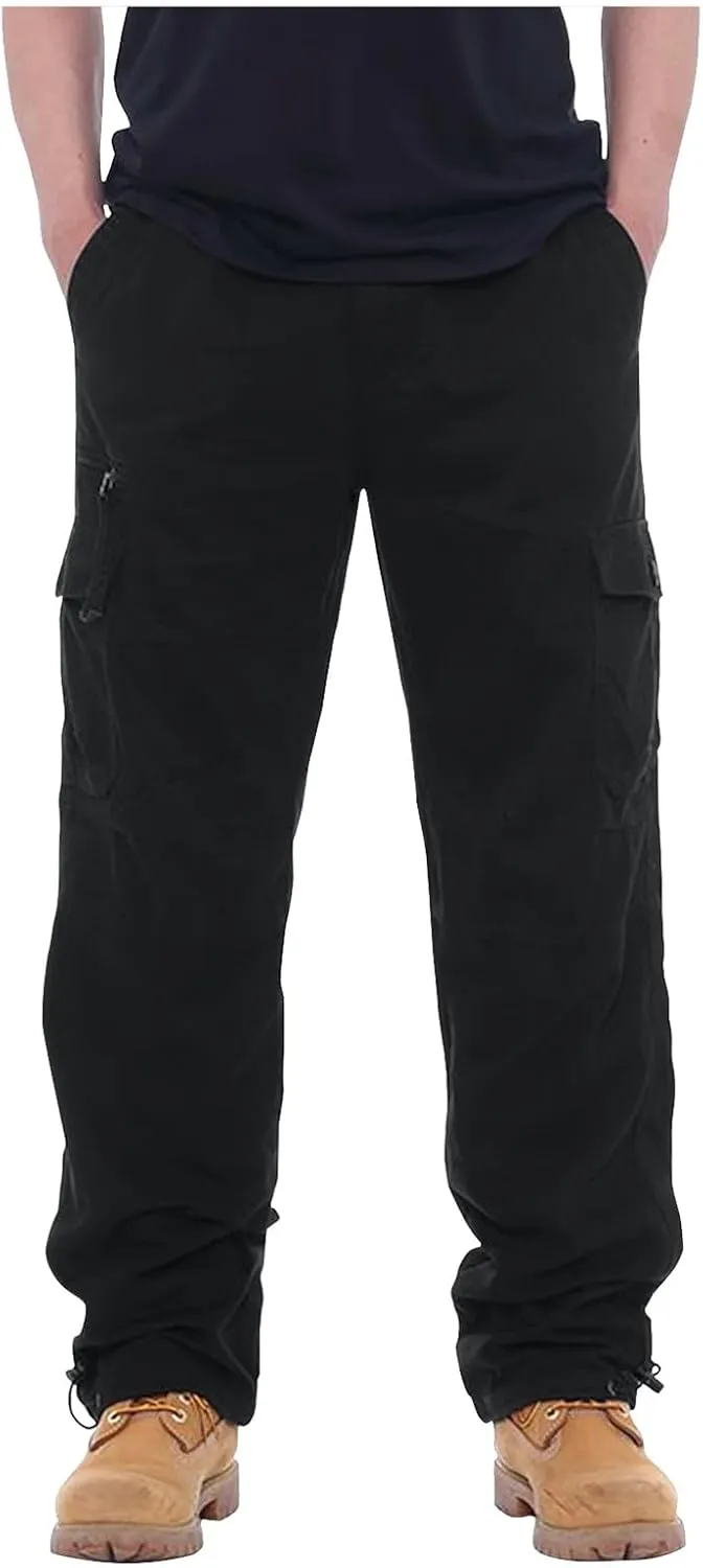 GOFULY Cargo Pants for Men Ripstop Stretch Baggy Sweatpants with Pockets Slim Fit Pants Big and Tall Pants Workout Joggers