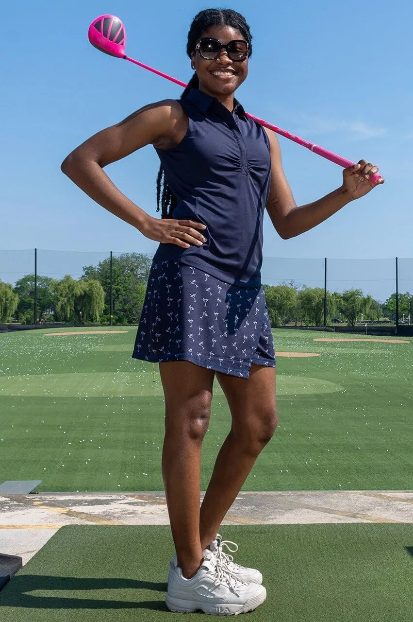 GOLFTINI Asymmetrical Pull-On Skort