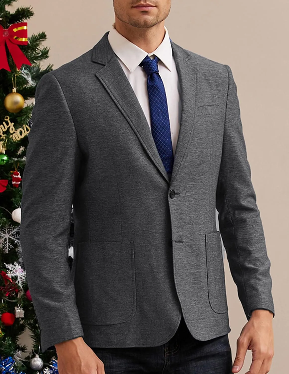 GRACE KARIN Men's Casual Blazer Suit Jackets 2 Button Lightweight Sport Coats