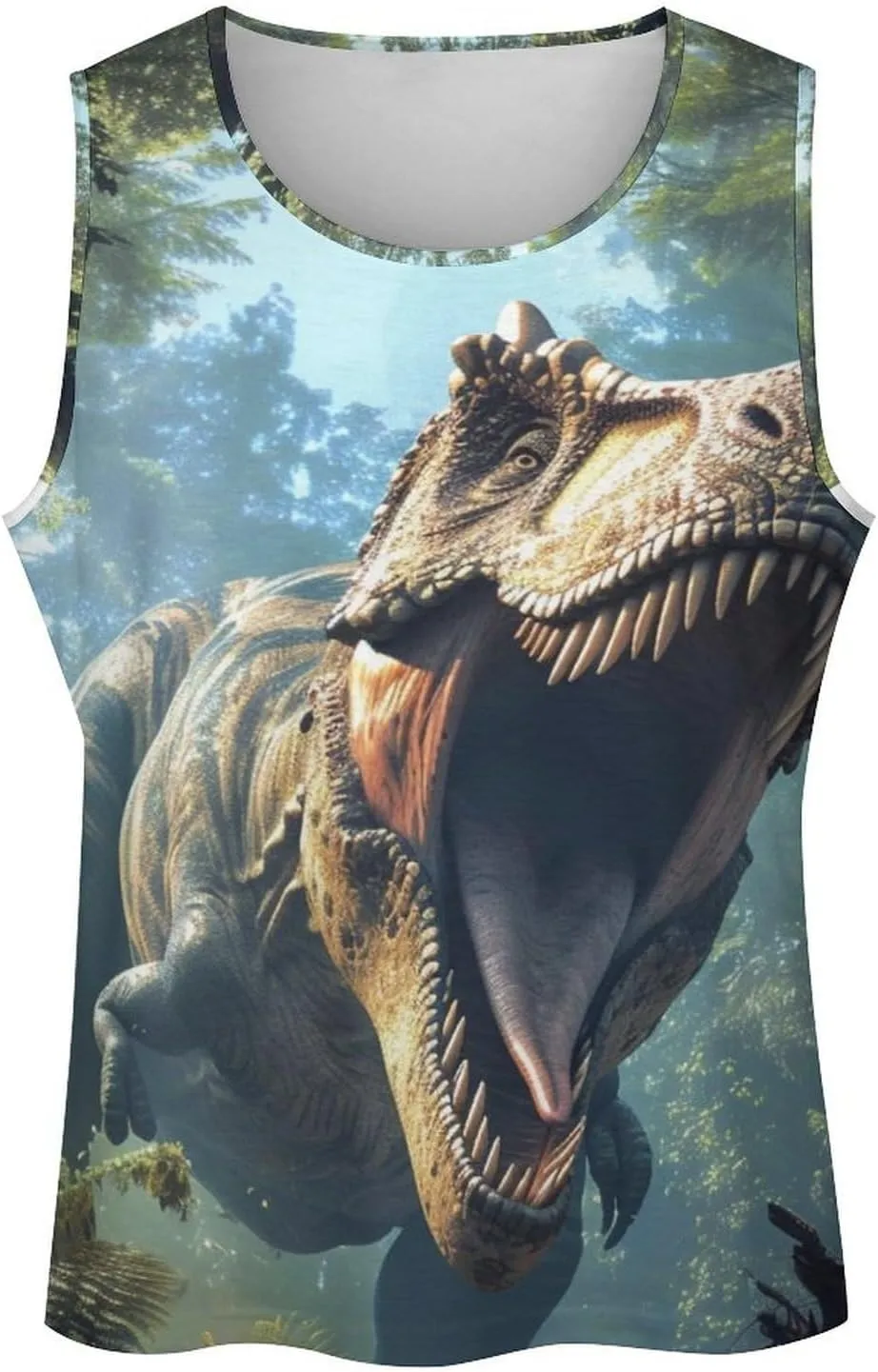 Gym Shirts Men Graphic Tank Top Summer Sleeveless Shirt Quick Dry Cool Crew Neck 3D Design Bodybuilding Fit Tee