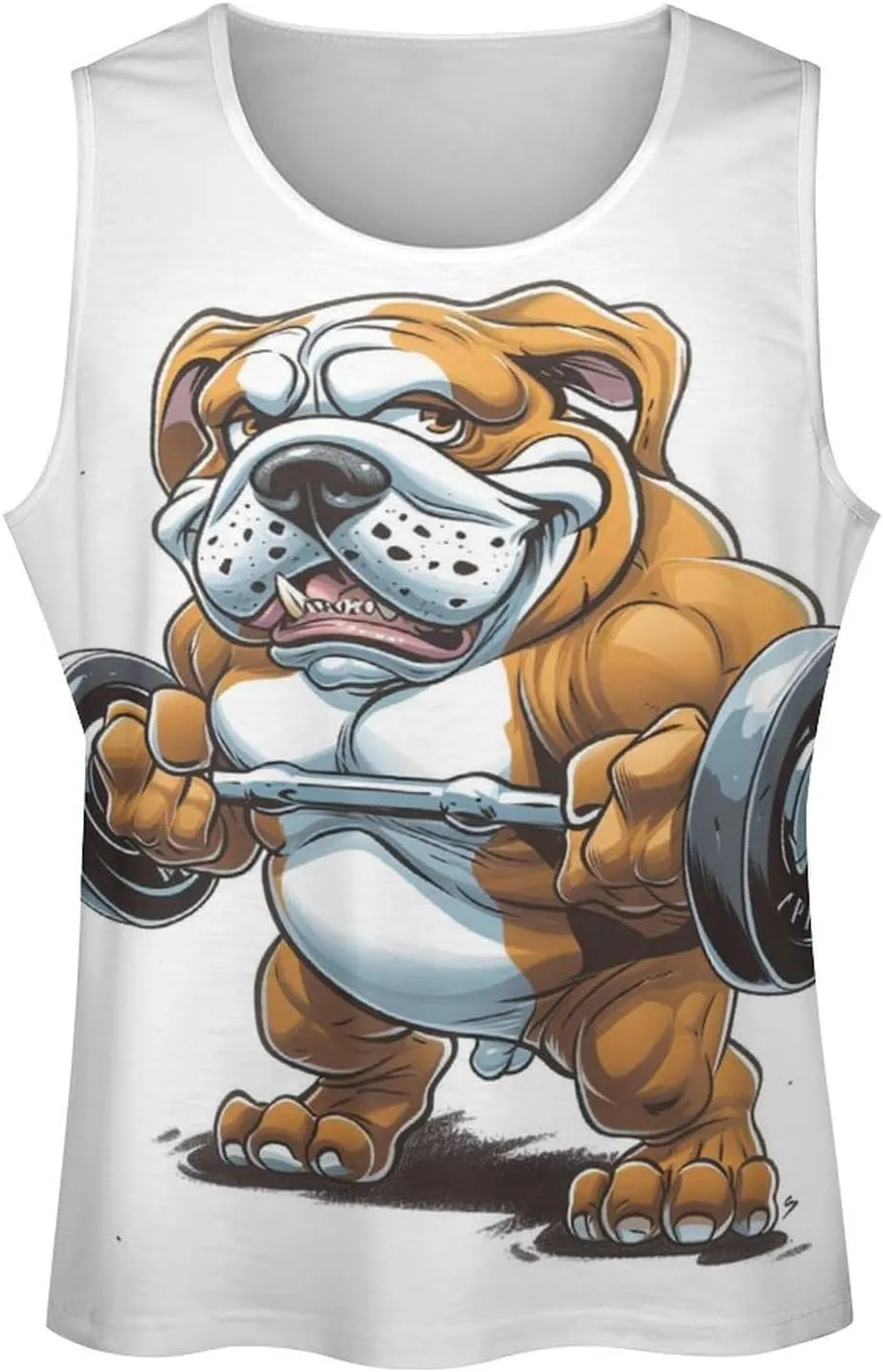 Gym Shirts Men Graphic Tank Top Summer Sleeveless Shirt Quick Dry Cool Crew Neck 3D Design Bodybuilding Fit Tee