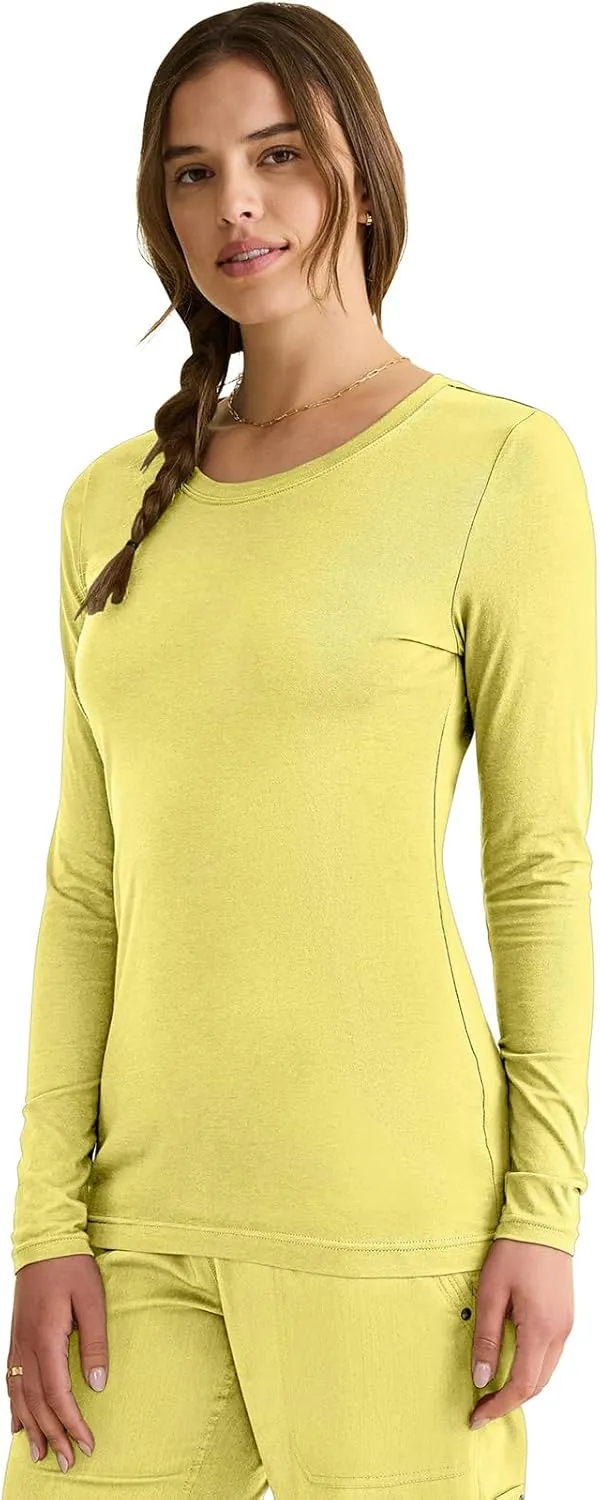 Healing Hands Women's Underscrub Soft Knit Melissa Longsleeve Scrub Tee with Breathable & Easy Care Fabric 5047