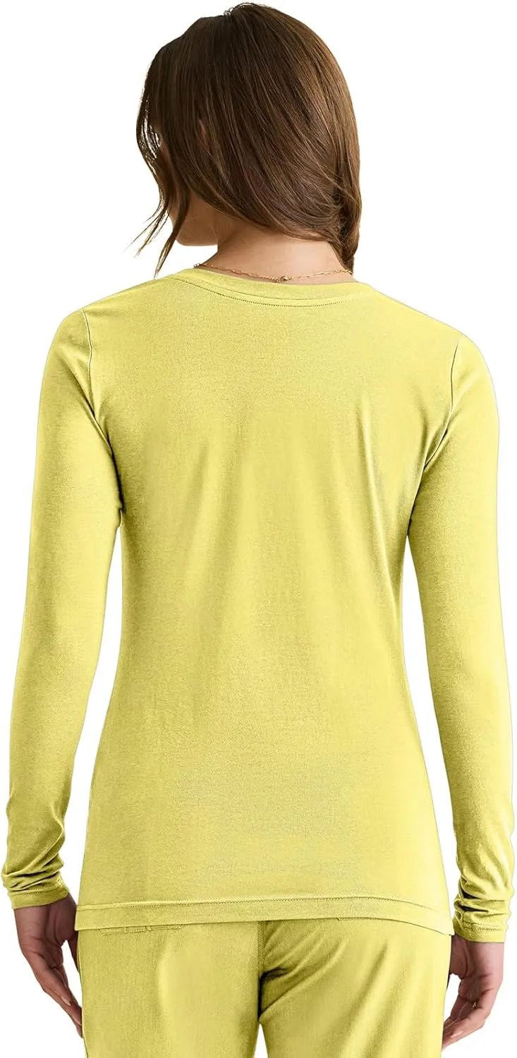 Healing Hands Women's Underscrub Soft Knit Melissa Longsleeve Scrub Tee with Breathable & Easy Care Fabric 5047