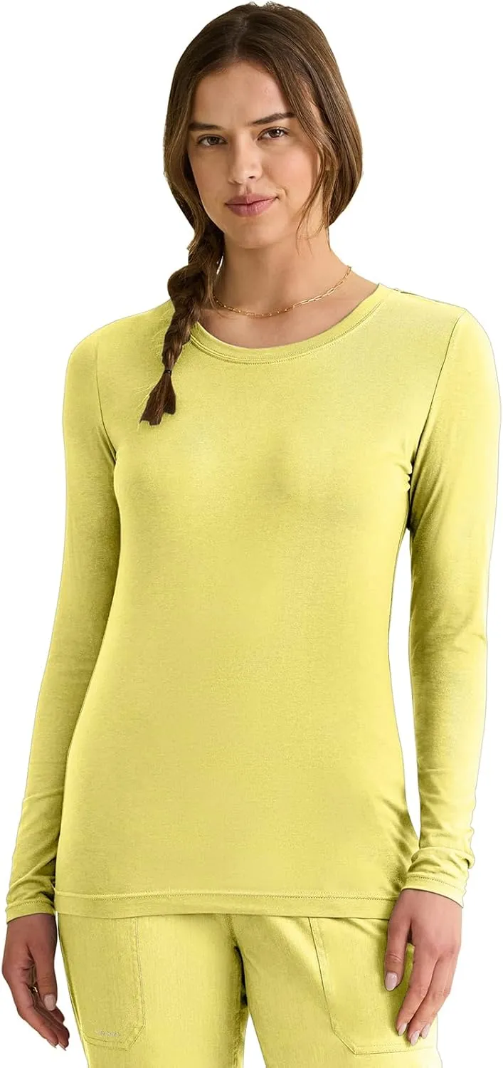 Healing Hands Women's Underscrub Soft Knit Melissa Longsleeve Scrub Tee with Breathable & Easy Care Fabric 5047