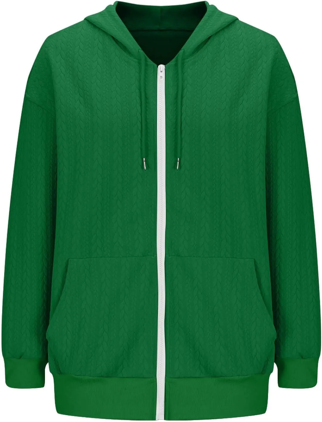 hlysgo Zip Up Hoodie Women Oversized Fall Fashion Sweatshirt Jackets Casual Hoodies Comfy Hooded Outwear with Pockets