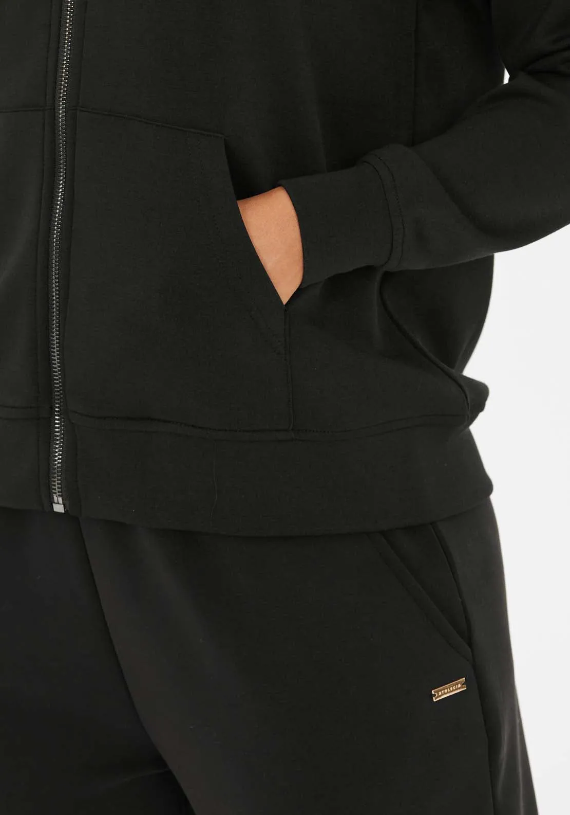 Jacey With Full Zip - Black