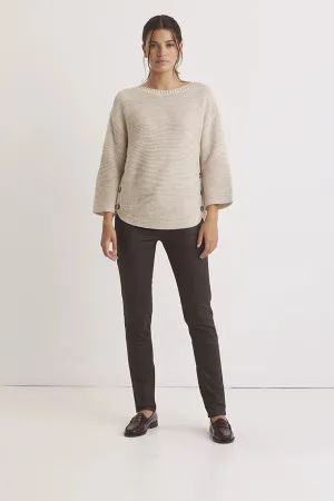LENA BOAT NECK MARINIERE SWEATER