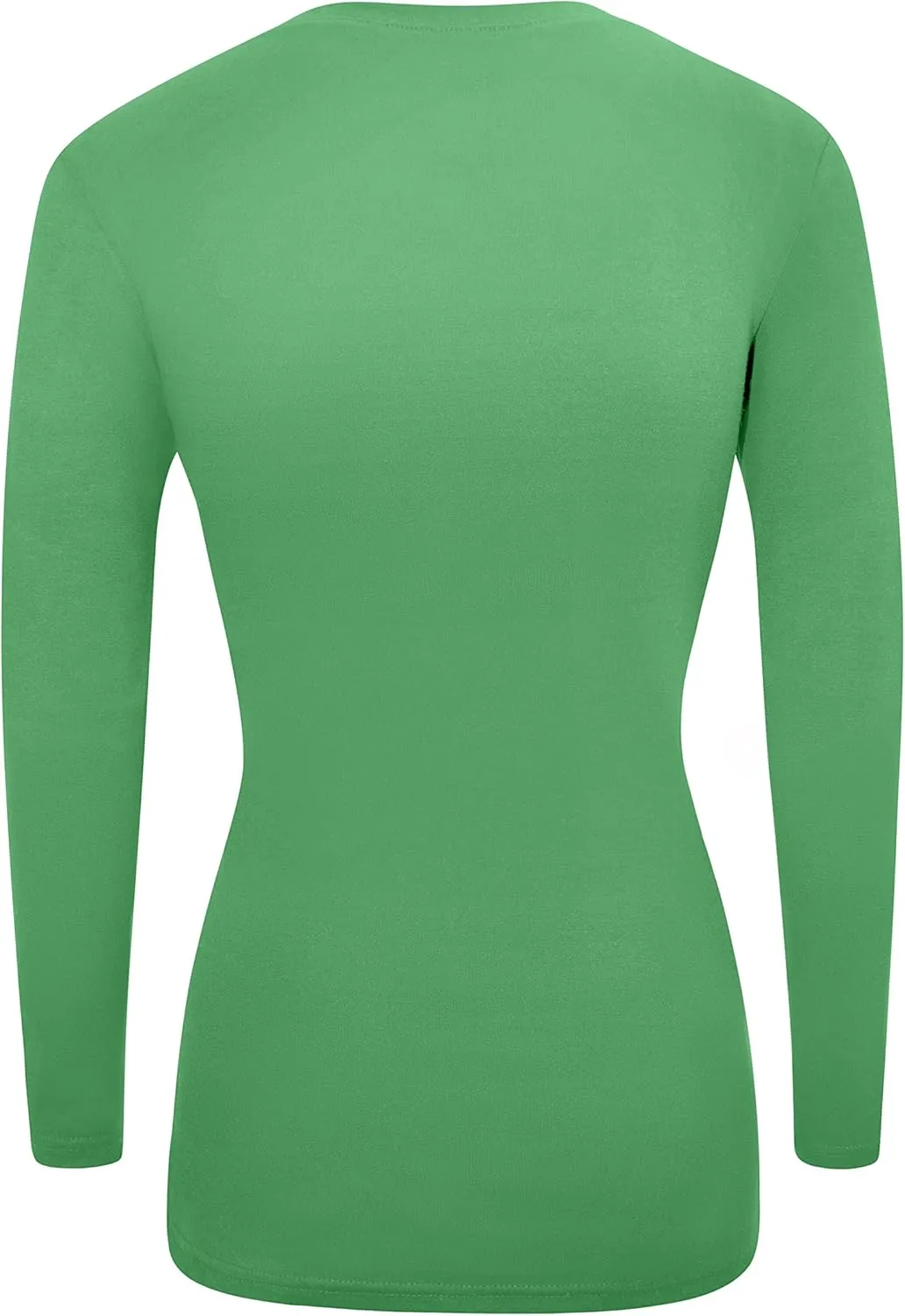 M&M SCRUBS Women's Under Scrub Tee V-Neck Long Sleeve T-Shirt - 5 Pack