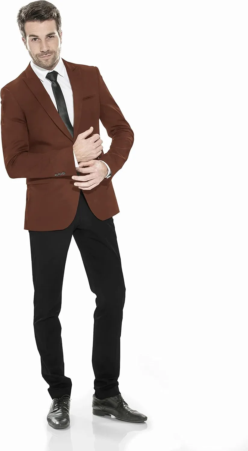 Men's Blazer 2 Button Long Sleeve Regular Fit Suit Sport Coat Jacket Business Casual Lightweight Sport Coat