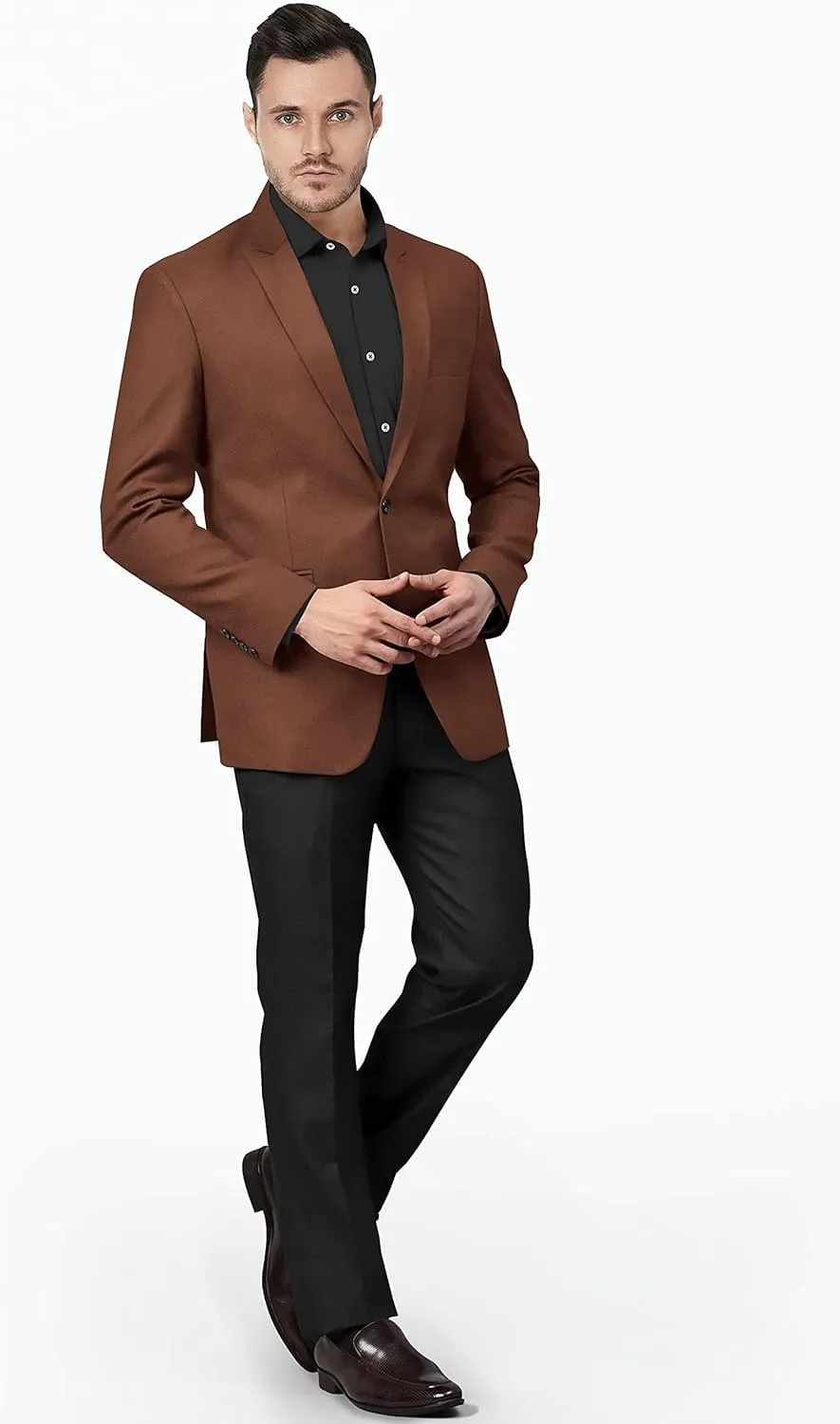 Men's Blazer 2 Button Long Sleeve Regular Fit Suit Sport Coat Jacket Business Casual Lightweight Sport Coat