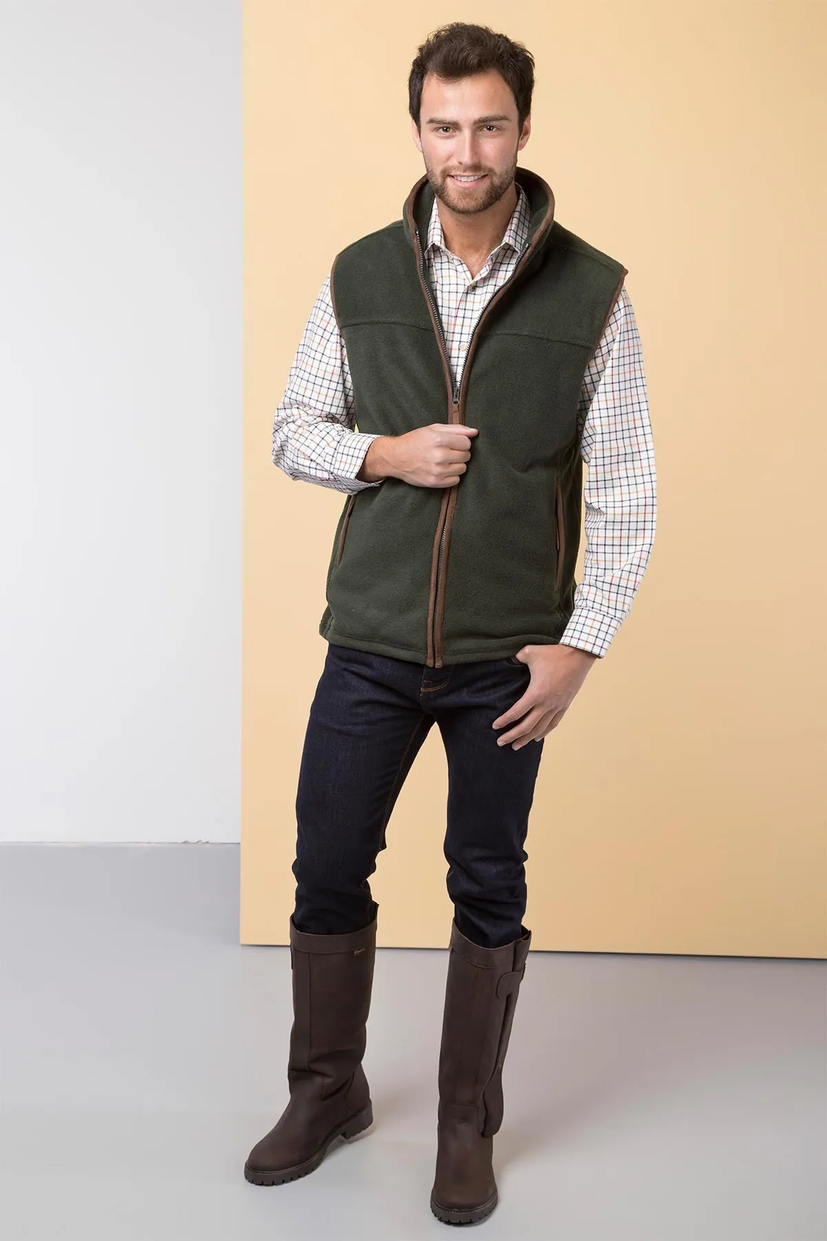 Men's Fleece Waistcoats - Huggate