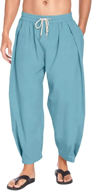 Mens Sweatpants with Pockets Big and Tall Mens Cargo Pants Hiphop Rock Street Harem Pants Sweatpants for Men Joggers