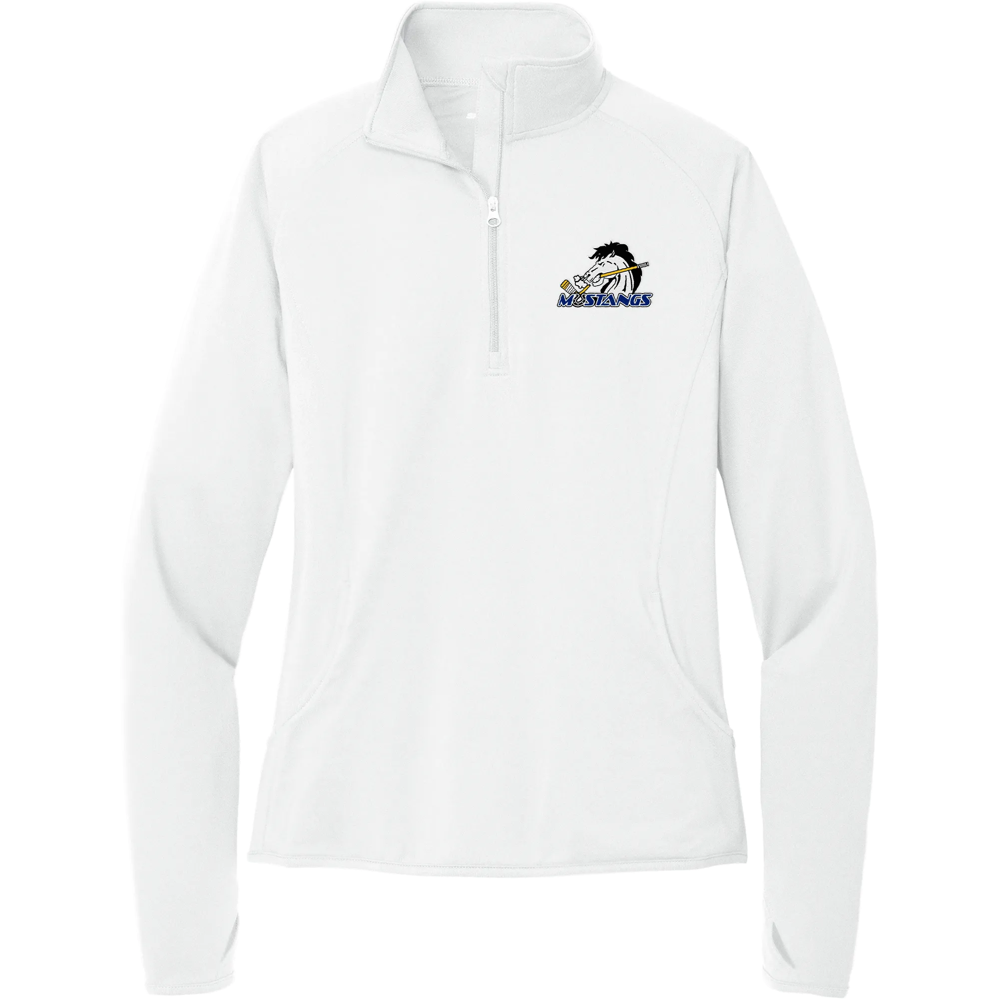 Mid-State Mustangs Ladies Sport-Wick Stretch 1/4-Zip Pullover