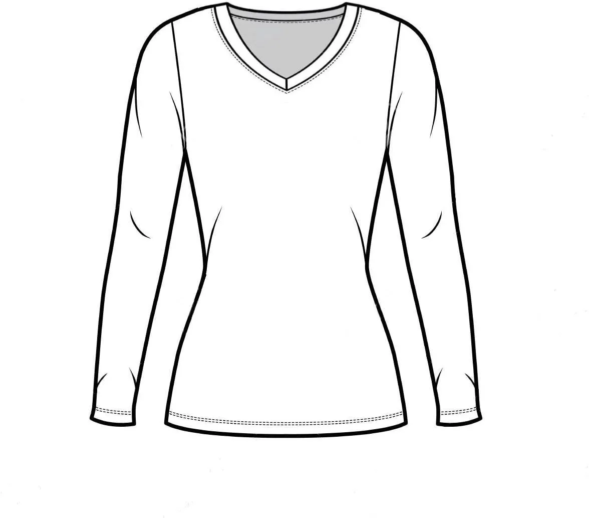 Natural Uniforms Women's Under Scrub Tee V-Neck Long Sleeve T-Shirt-3-Pack