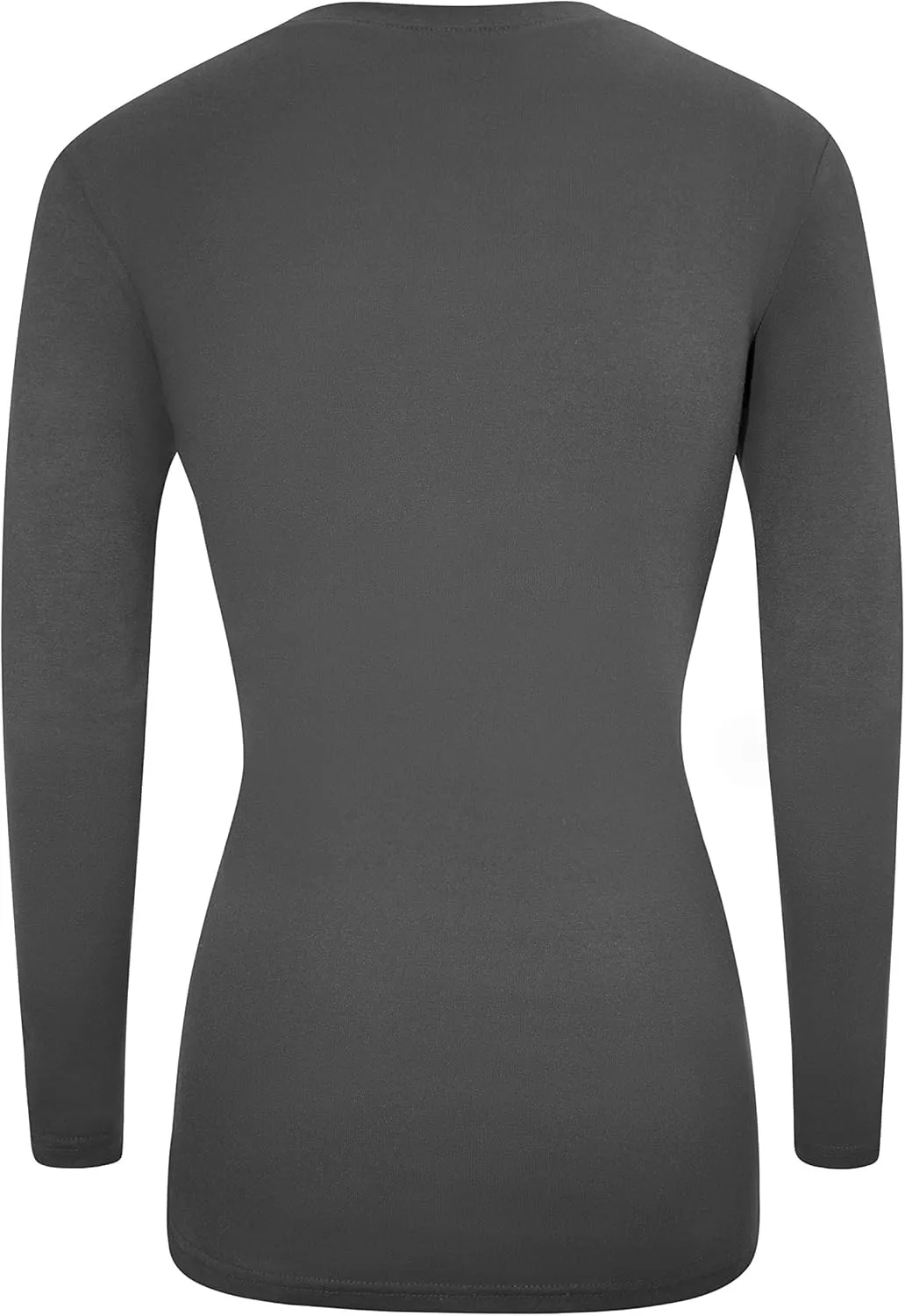 Natural Uniforms Women's Under Scrub Tee V-Neck Long Sleeve T-Shirt-3-Pack